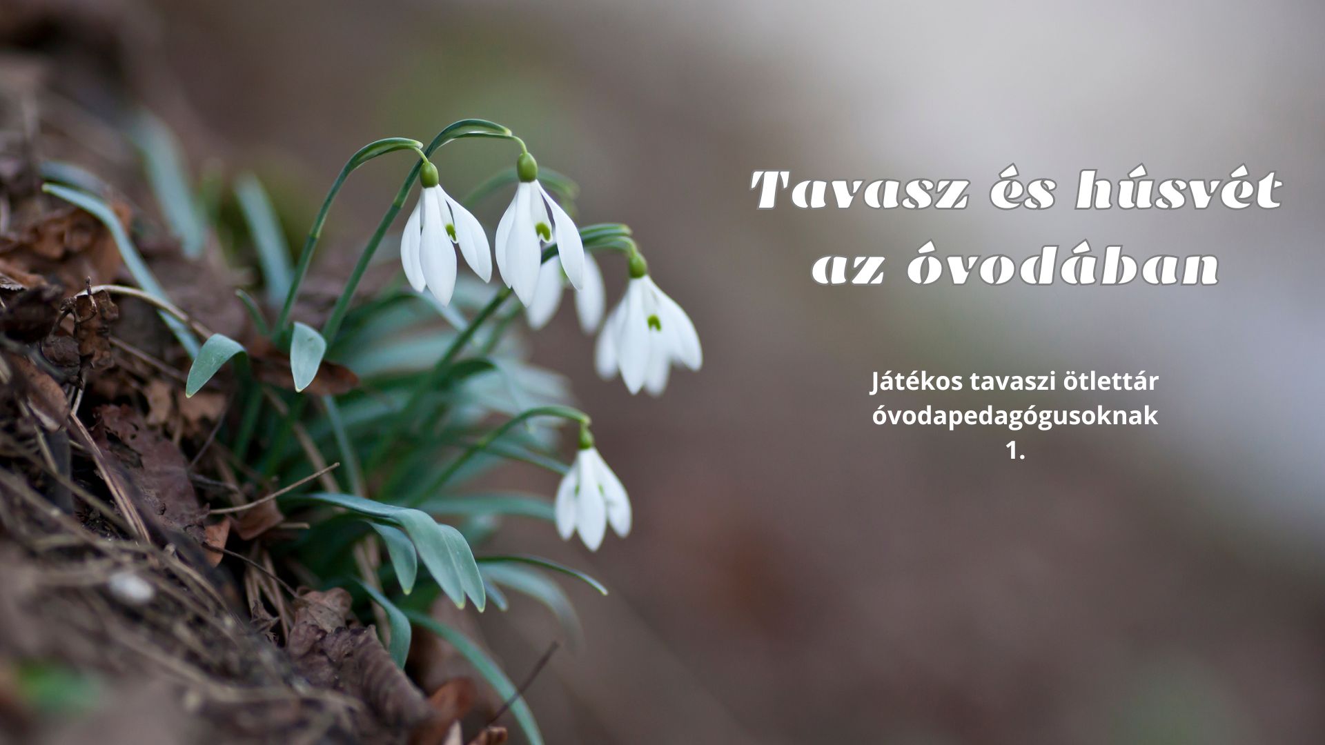 Tavasz és húsvét az óvodában - Játékos tavaszi ötlettár óvodapedagógusoknak 1.